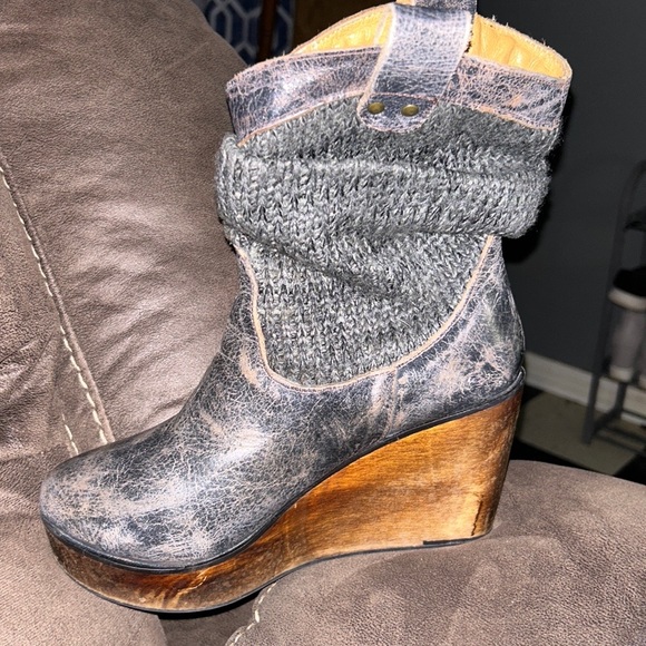Bed Stu Bruges Wedge Boots - Picture 2 of 3